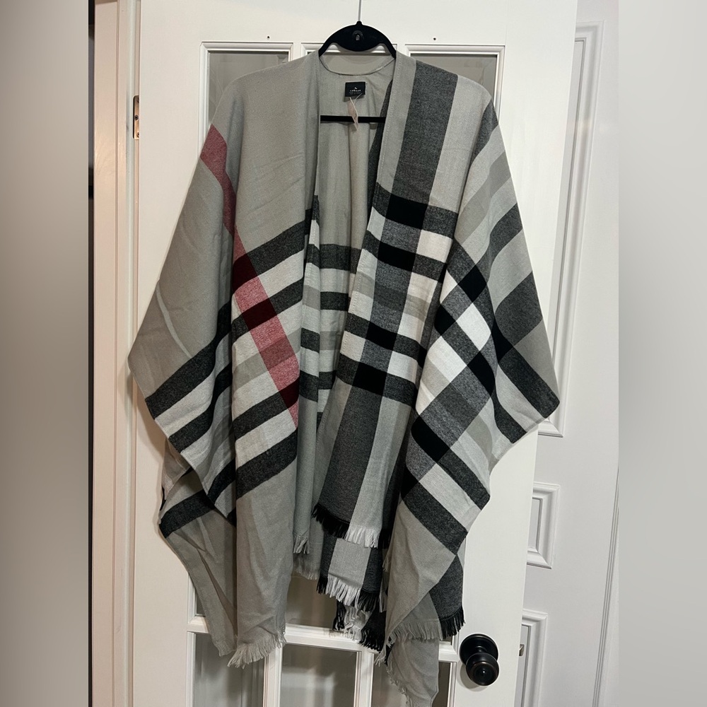 Plaid Over the Shoulder Shawl!